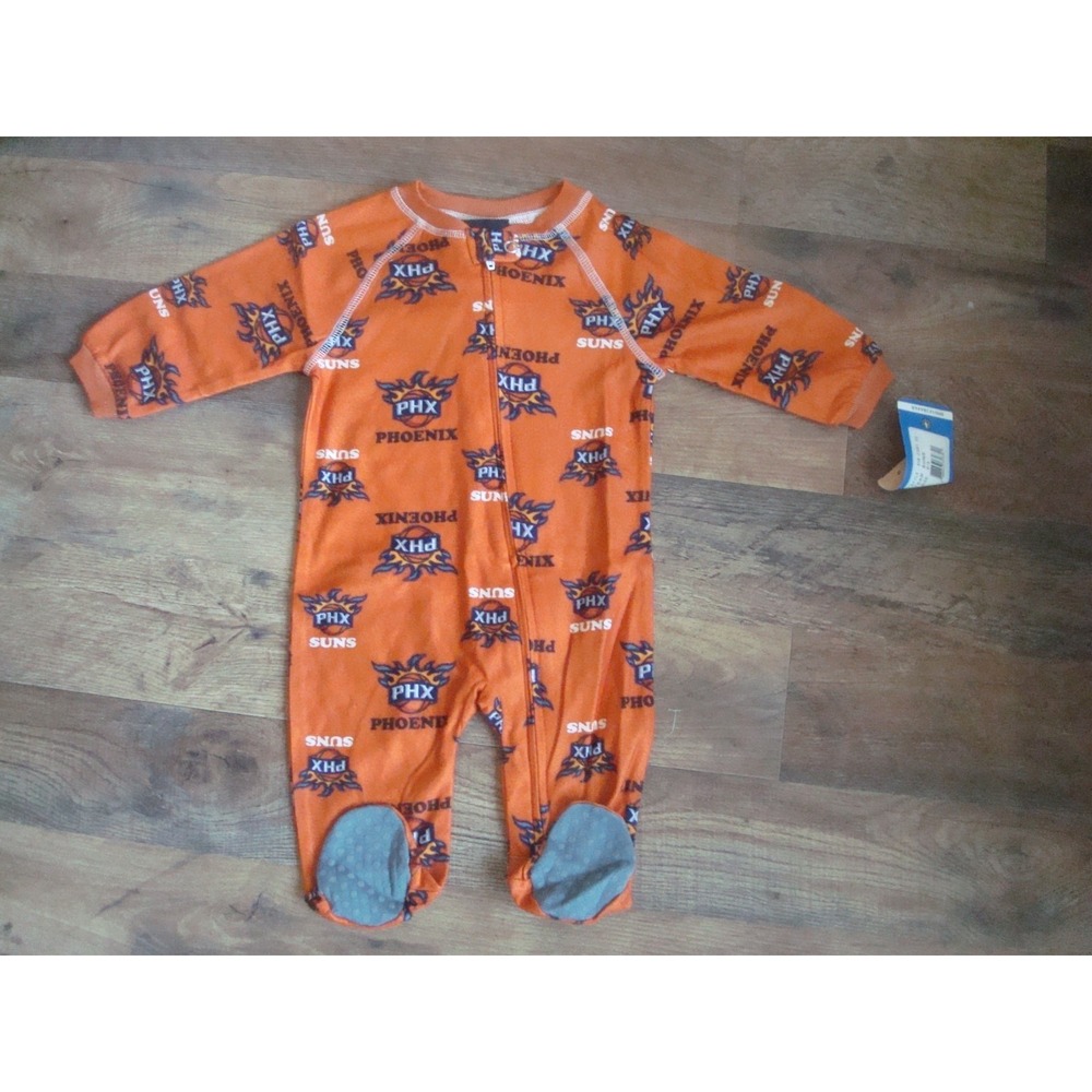 PHOENIX SUNS 0-3M     Infant/Toddler ‎ Coverall Zip Up Sleeper ROMPER 1Z